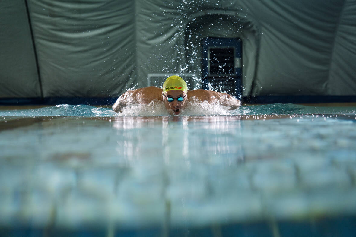 Noè Ponti trainiert im Centro Sportivo Tenero (CST), dem nationalen Jugendsport- und Leistungszentrum in Tenero (TI). | © NeoVac